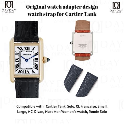 cartier tank small strap|cartier tank leather strap aftermarket.